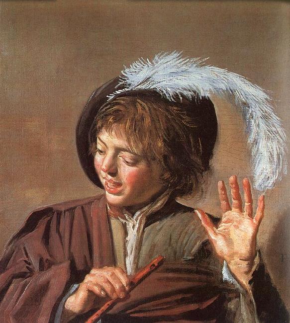 Frans Hals Singing Boy with a Flute